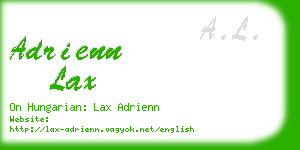 adrienn lax business card